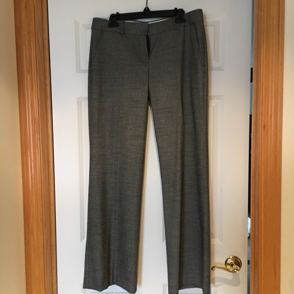 Theory Black and White Trousers